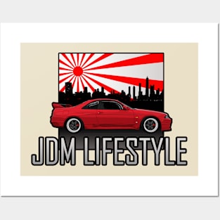 Nissan Skyline R33 GTR Posters and Art